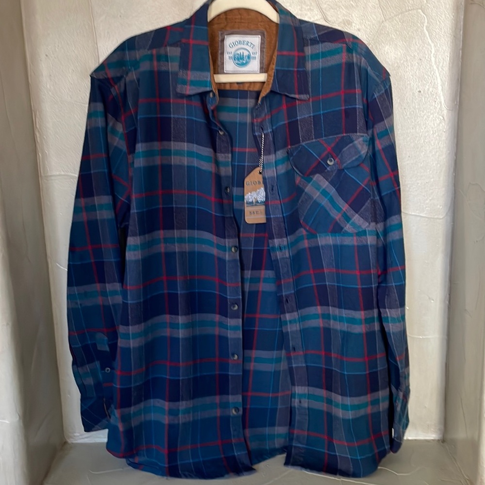 Gioberti Flannel Button Down Size Large